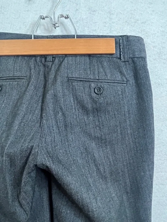 Theory Gray Wide Leg Dress Pants Trouser Size 14 - Picture 6 of 8